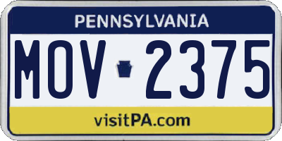 PA license plate MOV2375