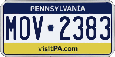 PA license plate MOV2383