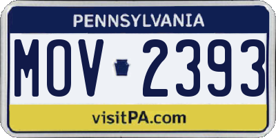 PA license plate MOV2393