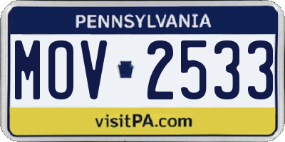 PA license plate MOV2533