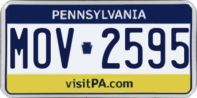 PA license plate MOV2595