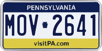 PA license plate MOV2641