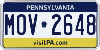 PA license plate MOV2648