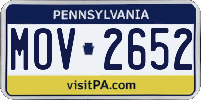 PA license plate MOV2652