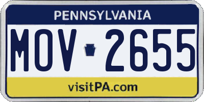 PA license plate MOV2655