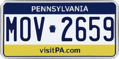 PA license plate MOV2659