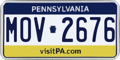 PA license plate MOV2676