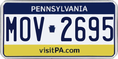 PA license plate MOV2695