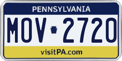 PA license plate MOV2720