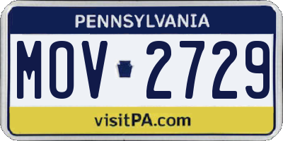 PA license plate MOV2729