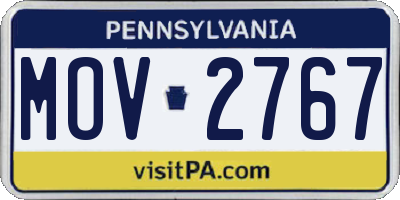 PA license plate MOV2767
