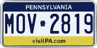 PA license plate MOV2819