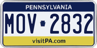 PA license plate MOV2832