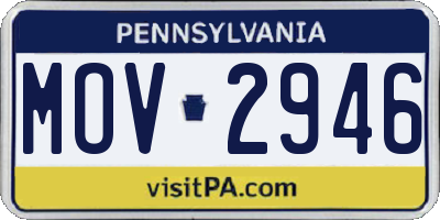 PA license plate MOV2946