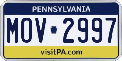 PA license plate MOV2997