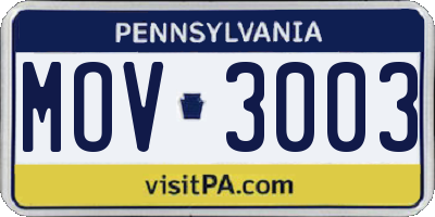 PA license plate MOV3003