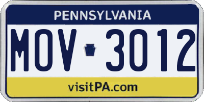PA license plate MOV3012