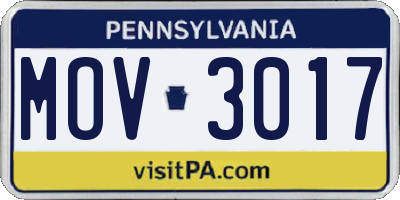 PA license plate MOV3017