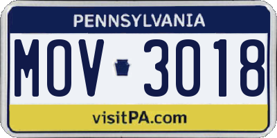 PA license plate MOV3018