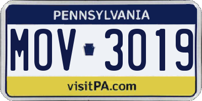 PA license plate MOV3019
