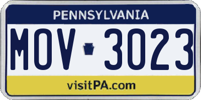 PA license plate MOV3023