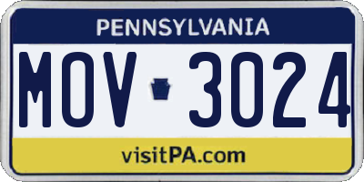 PA license plate MOV3024