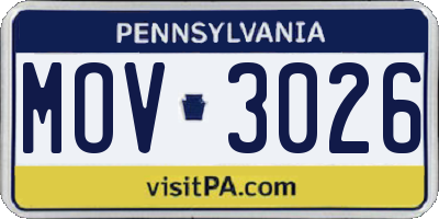 PA license plate MOV3026