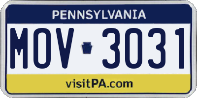 PA license plate MOV3031