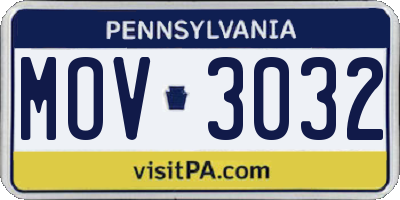 PA license plate MOV3032