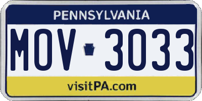PA license plate MOV3033