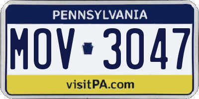 PA license plate MOV3047