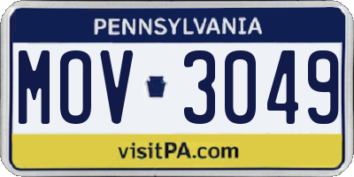 PA license plate MOV3049