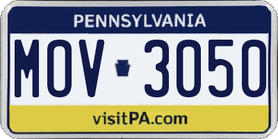 PA license plate MOV3050