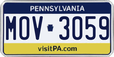 PA license plate MOV3059