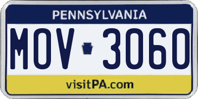 PA license plate MOV3060