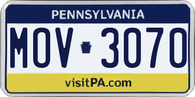 PA license plate MOV3070