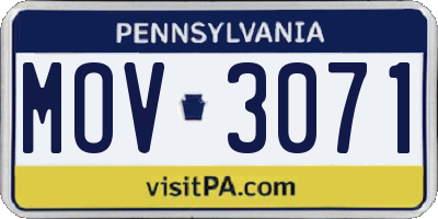 PA license plate MOV3071