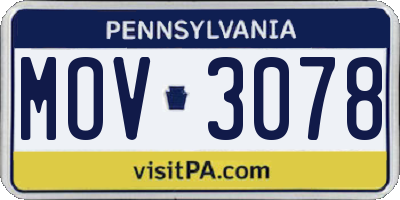 PA license plate MOV3078