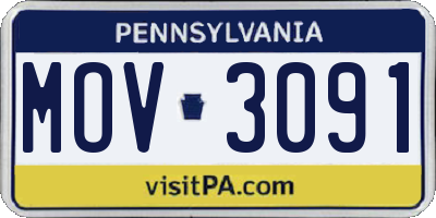 PA license plate MOV3091