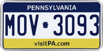 PA license plate MOV3093