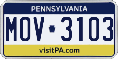 PA license plate MOV3103