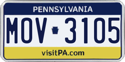PA license plate MOV3105