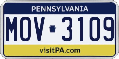 PA license plate MOV3109
