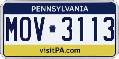 PA license plate MOV3113