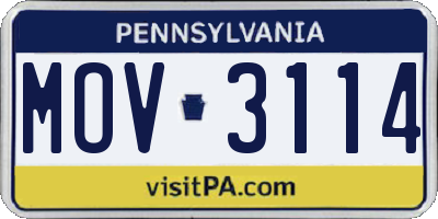 PA license plate MOV3114