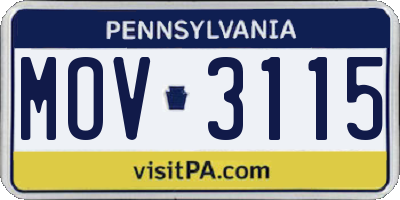 PA license plate MOV3115
