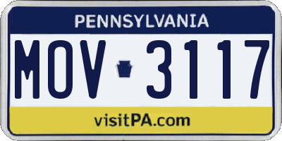 PA license plate MOV3117