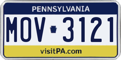 PA license plate MOV3121