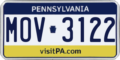 PA license plate MOV3122