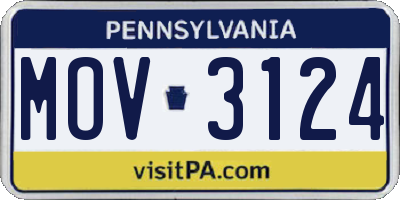 PA license plate MOV3124
